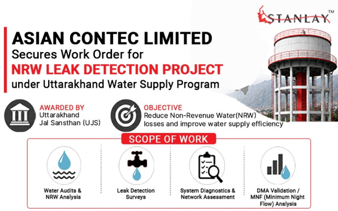 Asian Contec Limited - Stanlay Secures UJS NRW Leak Detection Project in Uttarakhand