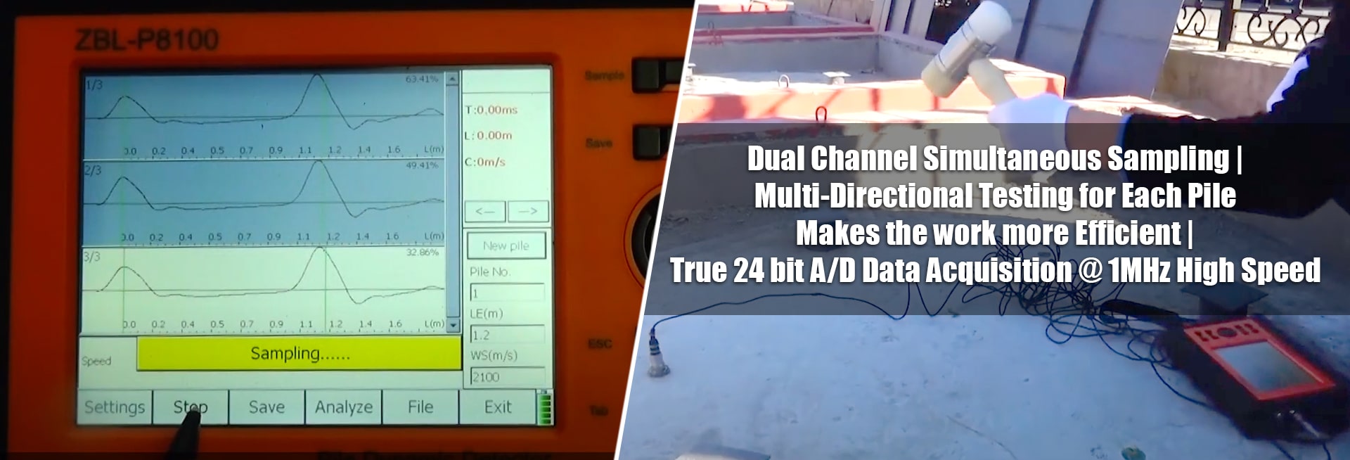 P8100 Dynamic Foundation Pile Tester