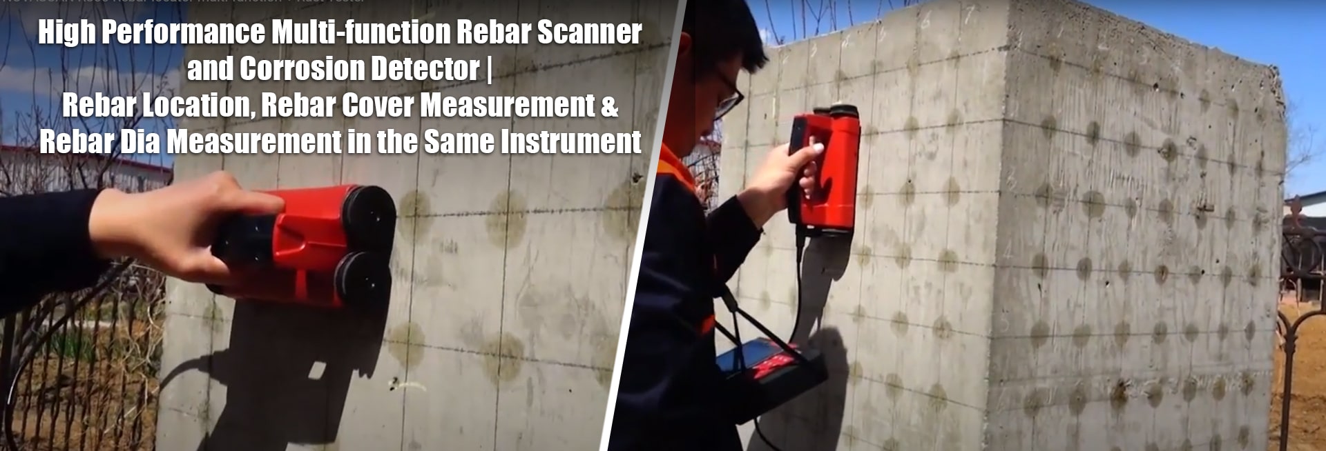 R800 Multifunction Rebar Scanner & Corrosion Detector