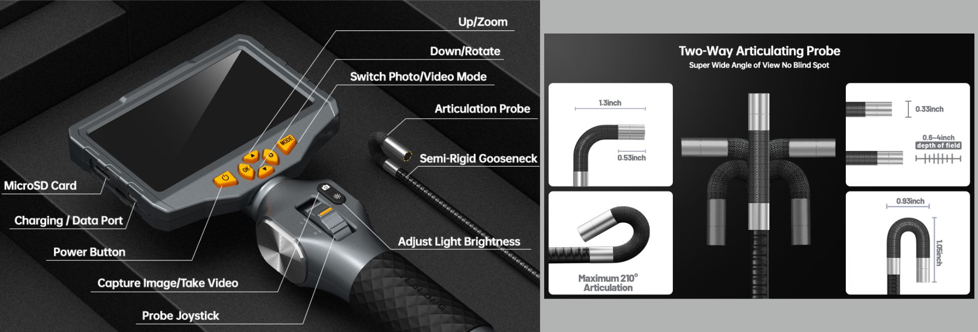 STD500 2-Way Articulating Borescope