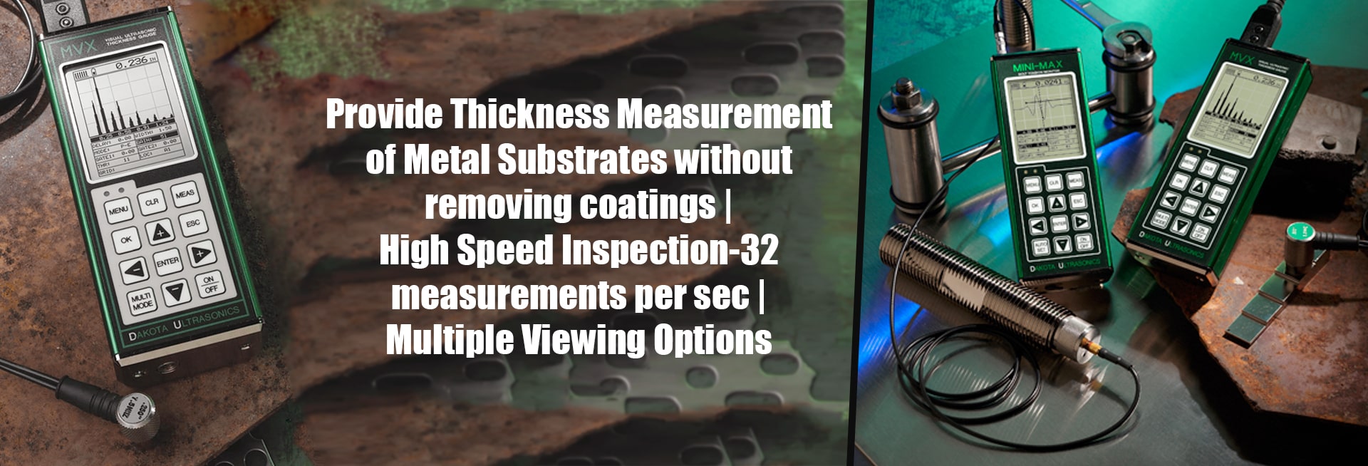 MX2-DL Ultrasonic Thickness Gauge