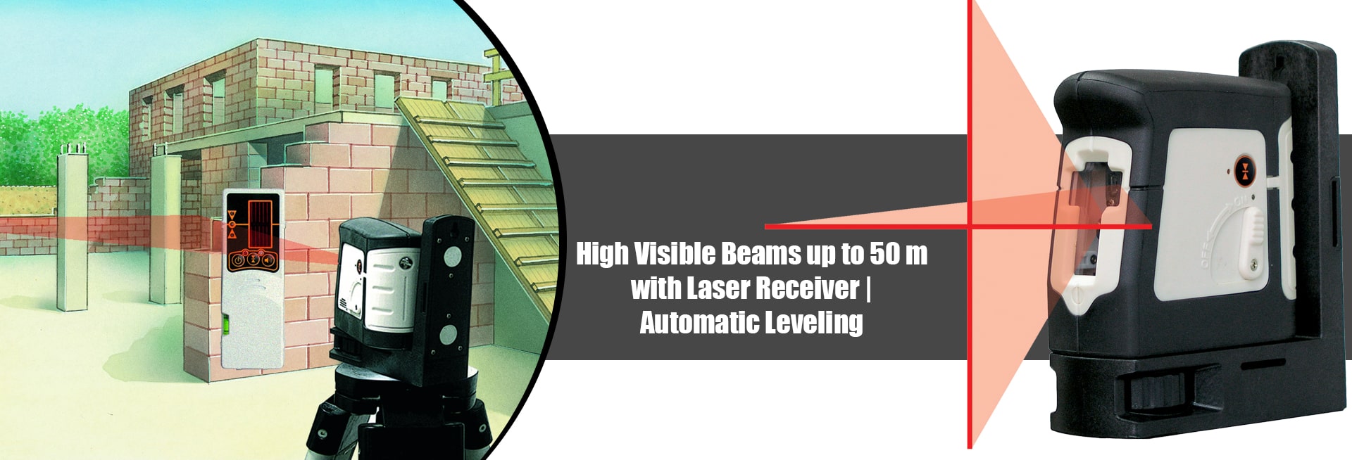 Crossliner ACL2RX Automatically leveled Crossline Laser