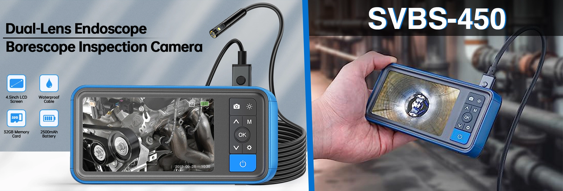 SVBS450 Long Length Video Borescope