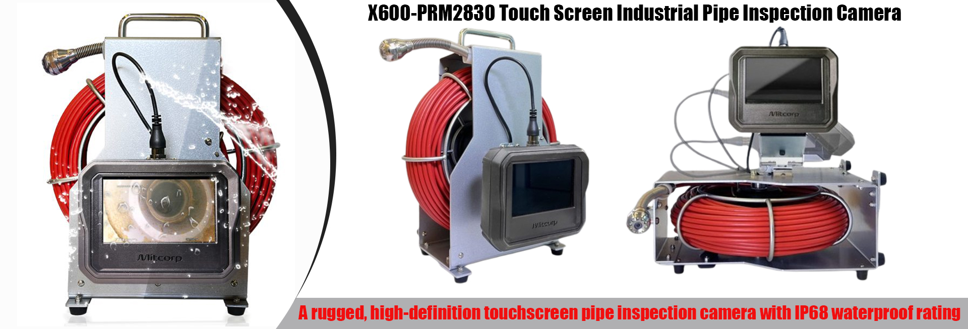 X600-PRM2830 Touch Screen Industrial Pipe Inspection Camera