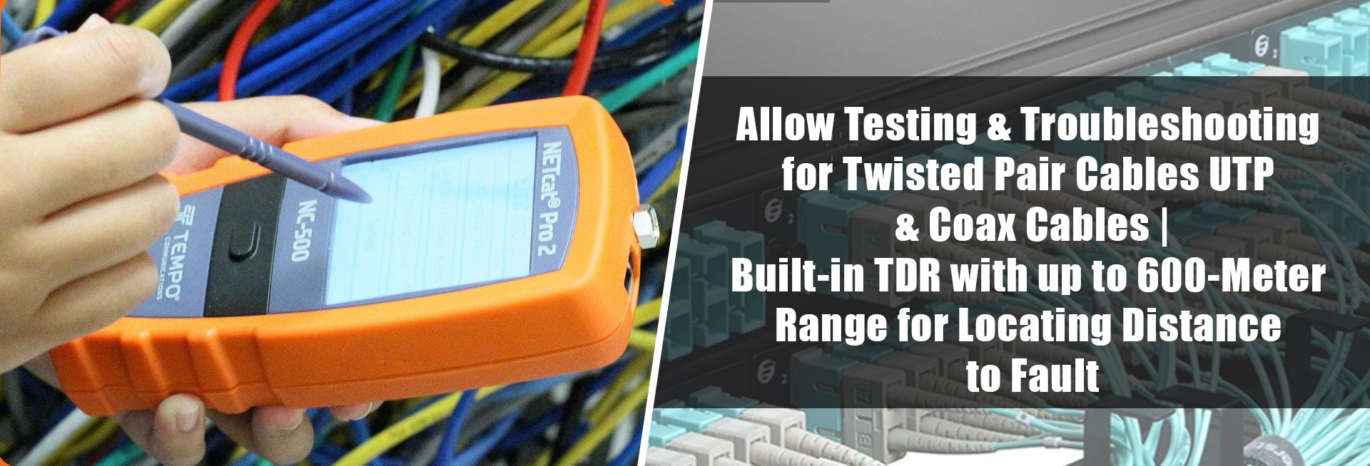 Tempo NC 500 Netcat Pro 2, Ethernet Cable Verifier