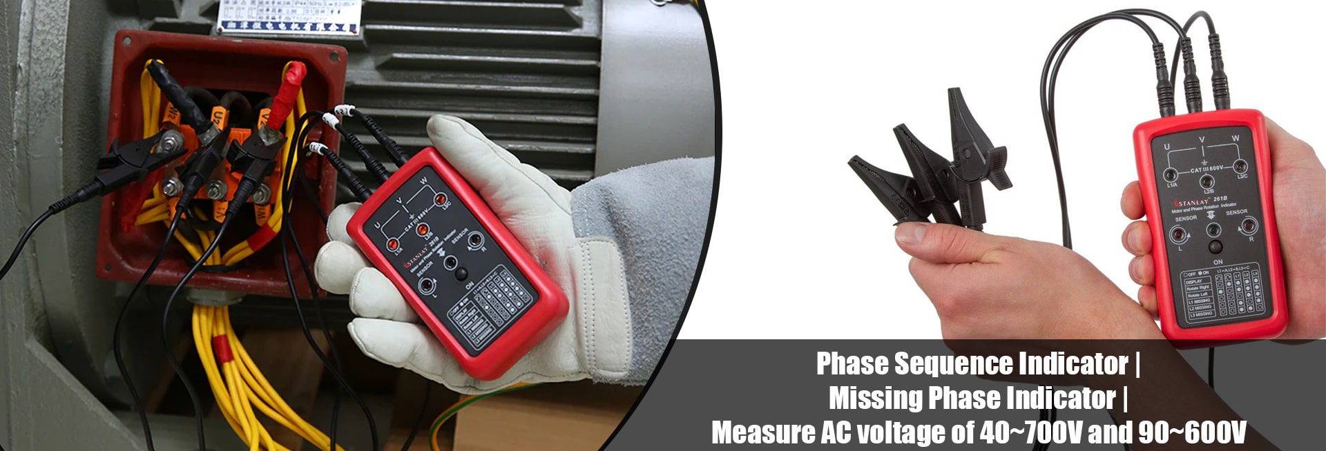 Phase Sequence & Motor Rotation Indicator 261B