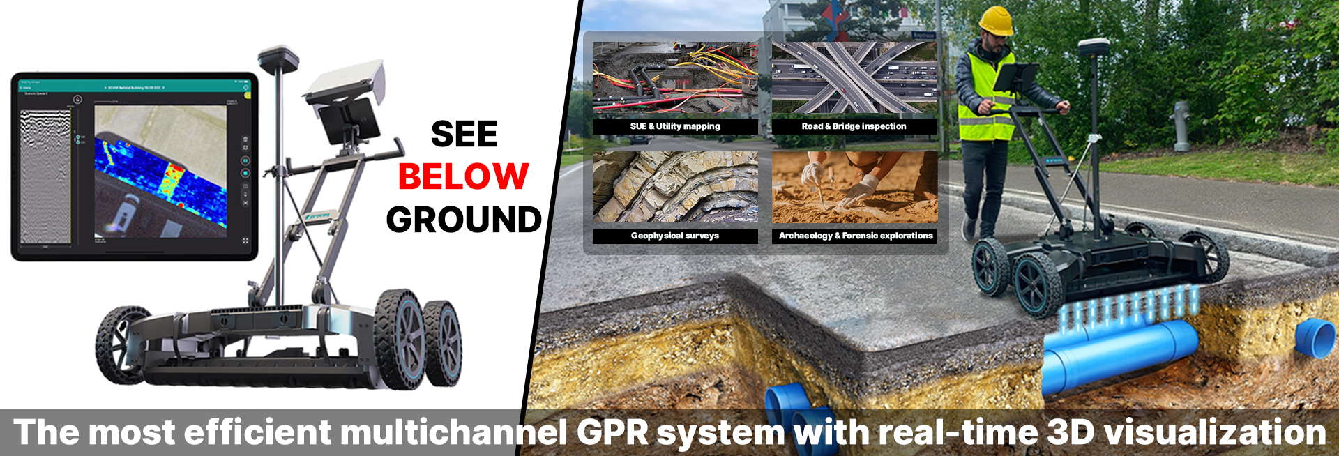 Proceq Multichannel GPR GS9000 
