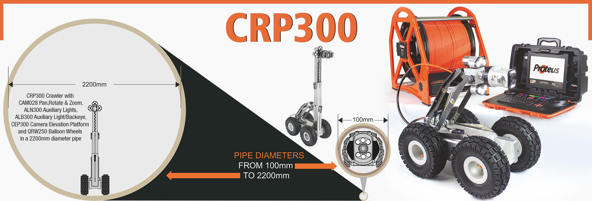 Proteus CRP300 Robotic Crawler