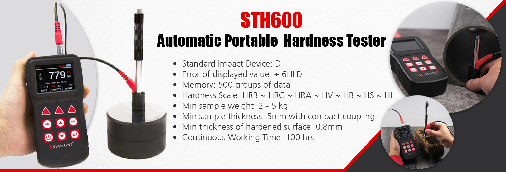 STH600 Automatic Portable Hardness Tester 