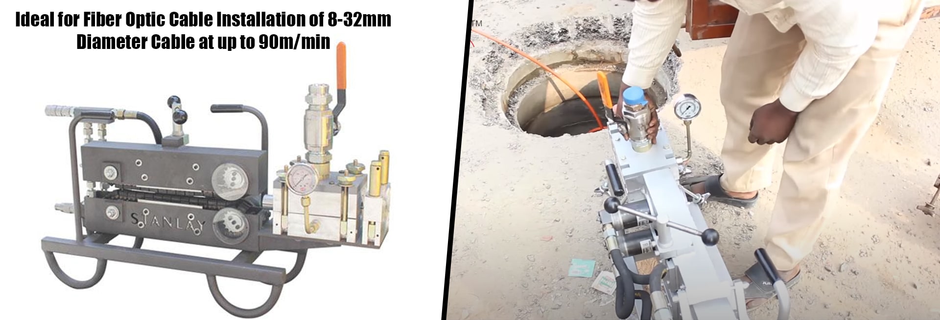 Fiber Optical Cable Blowing Machine -Pusher Unit